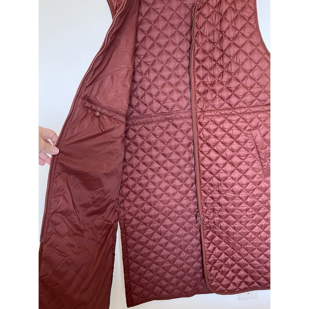 ATHLETA (L) Whisper Featherless Long Quilted Vest-Gorpcore-Insulated-Athleisure - Picture 11 of 15